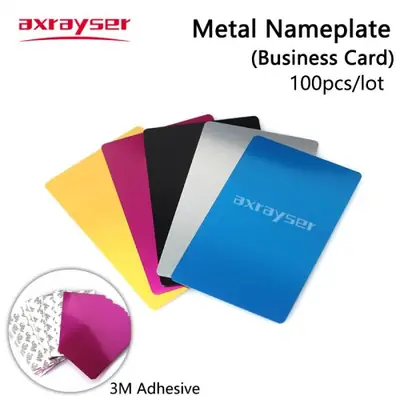 Image de Plaques Signalétiques Métal - 100 Pièces Multicolores