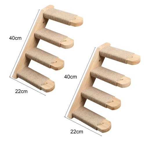 2pcs gatto scale-sinistra