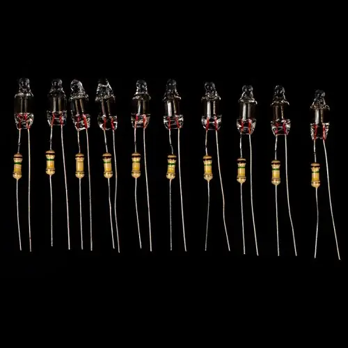 Image de Ampoules néon LED 220V - Rouge, Bleu, Vert - 10 pcs