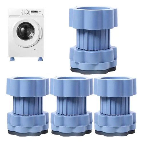 Image of Universal Multi-Functional Heightening Pads for Washing Machine Base and Furniture Legs – 4-Piece Set