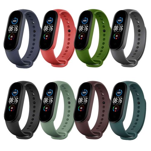Bild von Ersatz-Silikon-Armbänder für Xiaomi Mi Band 7, 6, 5, 4, 3 – Sportarmband für Smartwatch, kompatibel mit Miband 3, 4, 5, 6, weiches Handgelenkband als Zubehör