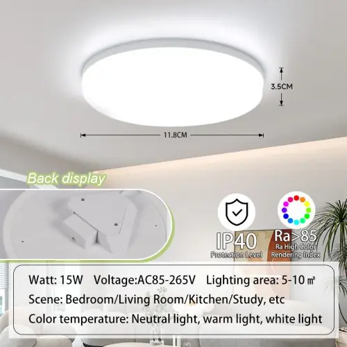 Image de Plafonnier LED Ultra Mince Design Moderne