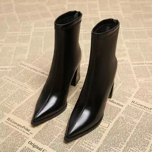 Image de Bottes Courtes Femme 2025 - Style Français Élégant