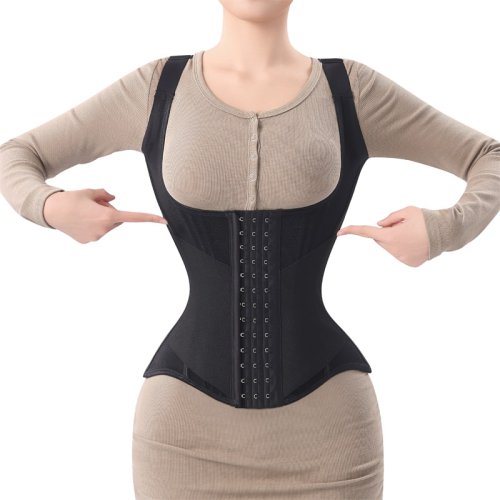 Immagine di MiiOW Vita a forma di U Trainer Corsetto Donna Shaper Vita Trainer Acciaio Osso Addome Bella Cintura posteriore Canotta da donna Shapewear