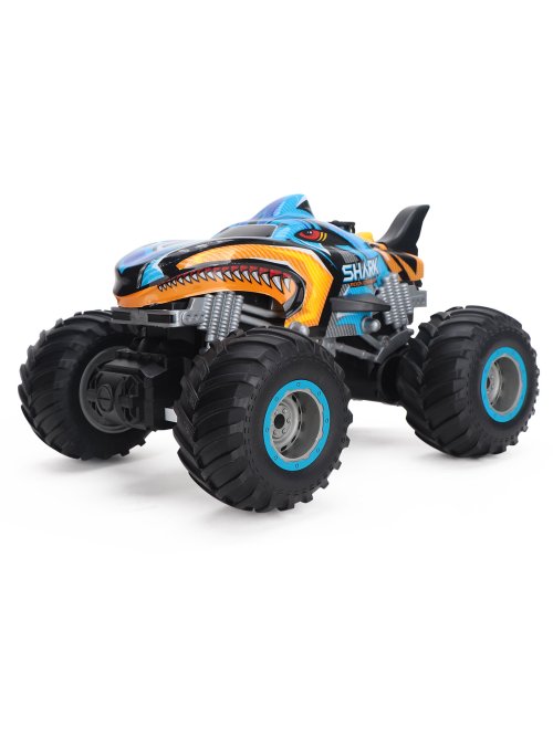 Image of All-Terrain Monster Truck RC Car with Spray Function – 1:16 Scale 2.4GHz Remote Control Vehicle for Kids and Adults Aged 8-12 Years