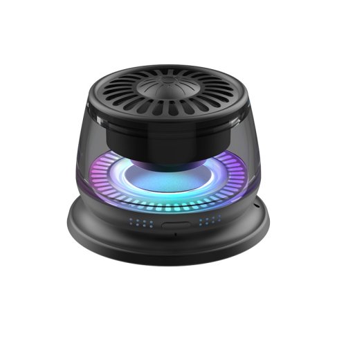 Imagen de Altavoz Inalámbrico Bluetooth con Soporte Magnético Portátil, Sonido de Alta Calidad, TWS Interconectado y Luz LED de Colores - Mini Altavoz Ideal como Regalo