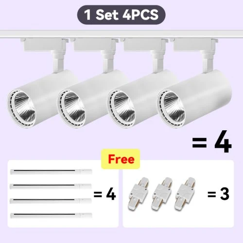 4 luces conjunto blanco