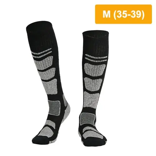 Image de Chaussettes Thermiques Hiver en Laine Mérinos pour Ski et Randonnée
