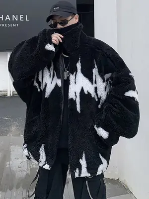 Image de Veste Homme Hiver Fausse Fourrure Chaude & Luxueuse