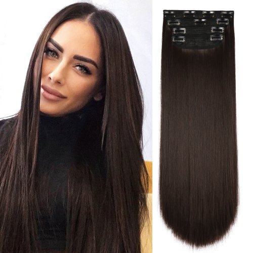 Image de Extensions Cheveux Synthétiques Ondulés 20 Pouces - 4 Pièces