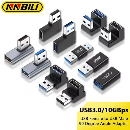 Image de Adaptateur USB 3.0 Angle Droit 90°