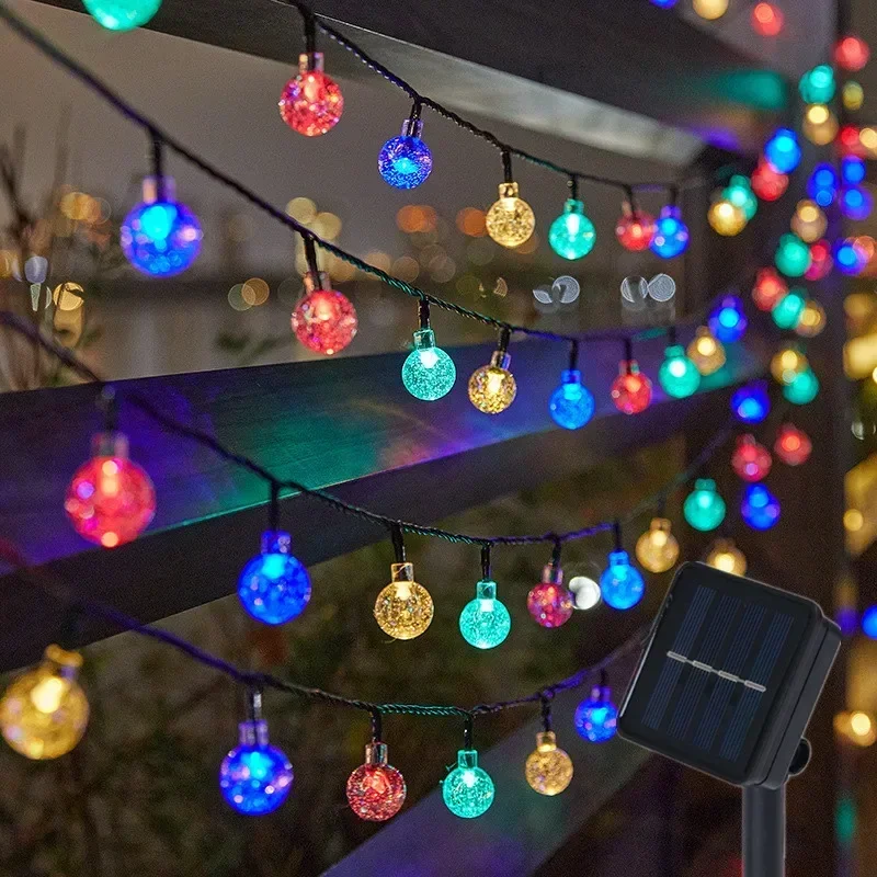 Image of 100 LED Solar Light Outdoor IP65 Waterproof String Fairy Lamps Solar Garden Garlands Christmas Decoration 12M