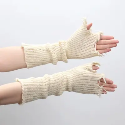 Image de Gants Gothiques Anime à Manches Longues - Style JK