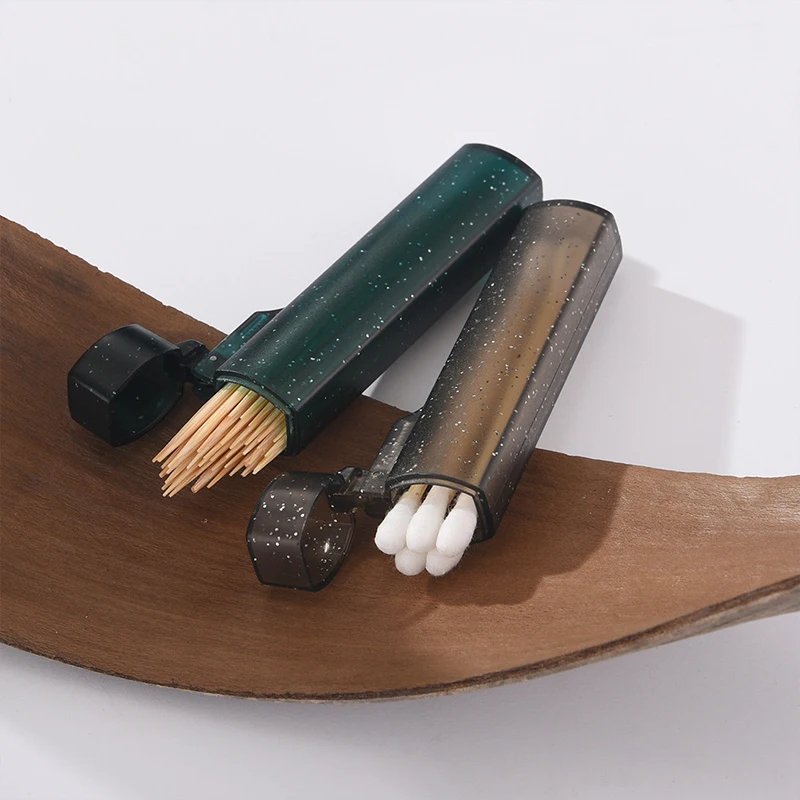 Imagen de Caja de Almacenamiento Transparente Portátil para Objetos Pequeños: Organizador Ideal para Tiritas, Palillos de Dientes, Hisopos de Algodón y Accesorios Personales