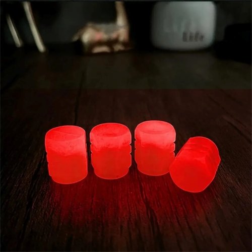 Immagine di 20Pc Tappi valvole luminosi Fluorescente Notte Incandescente Decor Auto Moto Bicicletta Mozzo ruota Tappo stelo valvola Styling Accessori auto