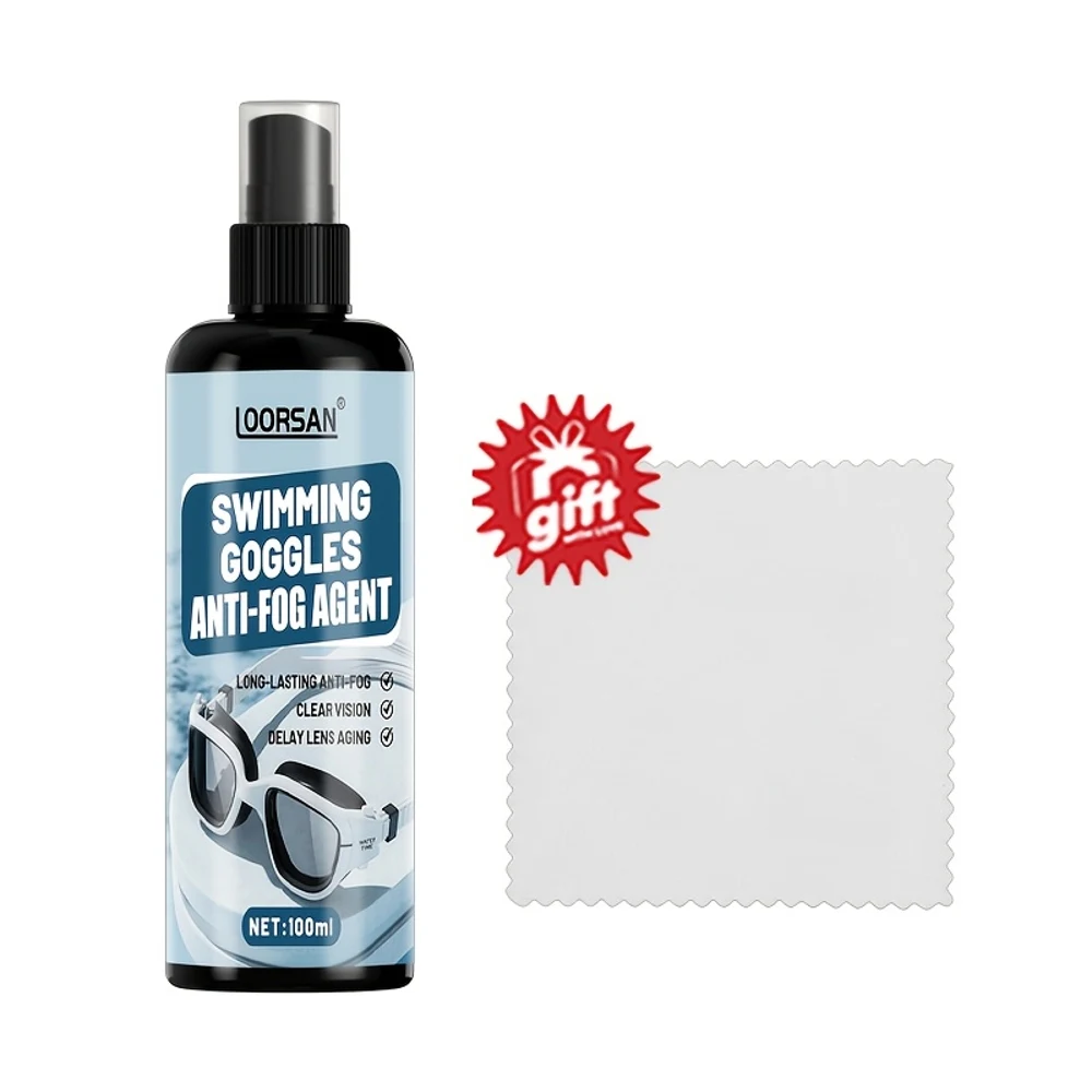 Immagine di LOORSAN Occhiali Spray Antiappannamento da 100 ML - Chiarezza di Lunga Durata, Prevenzione del Nebbi...