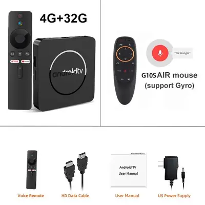 Image de Décodeur TV Android 14 Q10 - 8K, WiFi 5G, 64/128GB