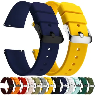 Image de Bracelets de Montre en Silicone Rapide & Souple
