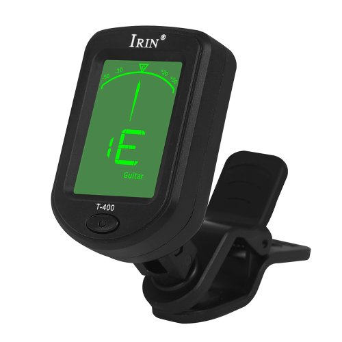 Image of IRIN T-400 Digital Clip-On Guitar Tuner – Universal 360-Degree Rotatable Chromatic Tuner for Electric Guitar, Ukulele, Bass, Violin, and More