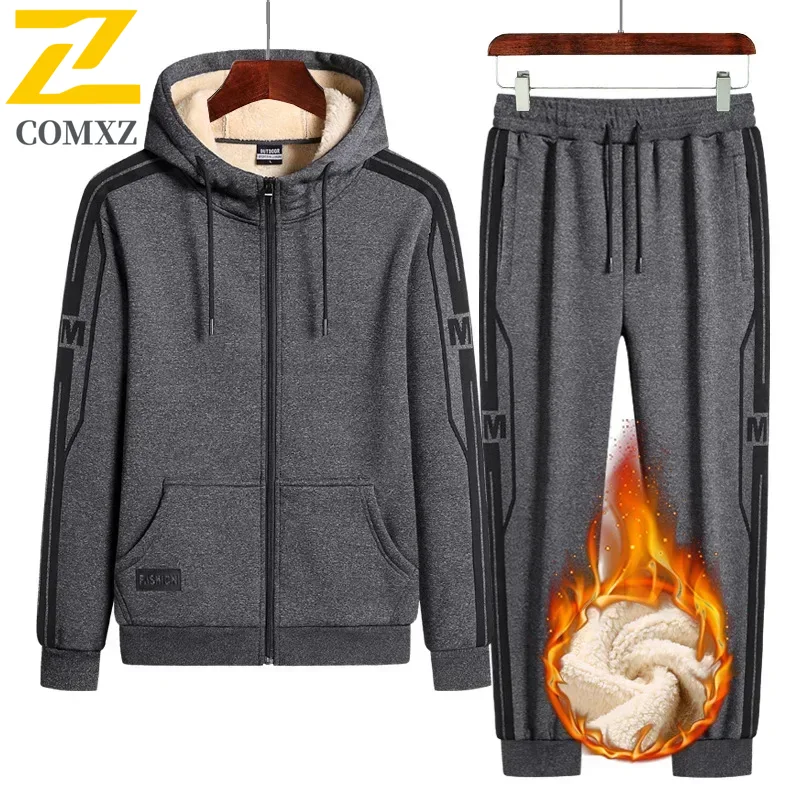 Afbeelding van Warm & Comfortabel Heren Trainingspak XL - Fleece Zweetpak voor Winter