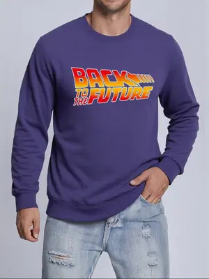 Image de Sweatshirt Homme Retour Vers Le Futur - Style Harajuku