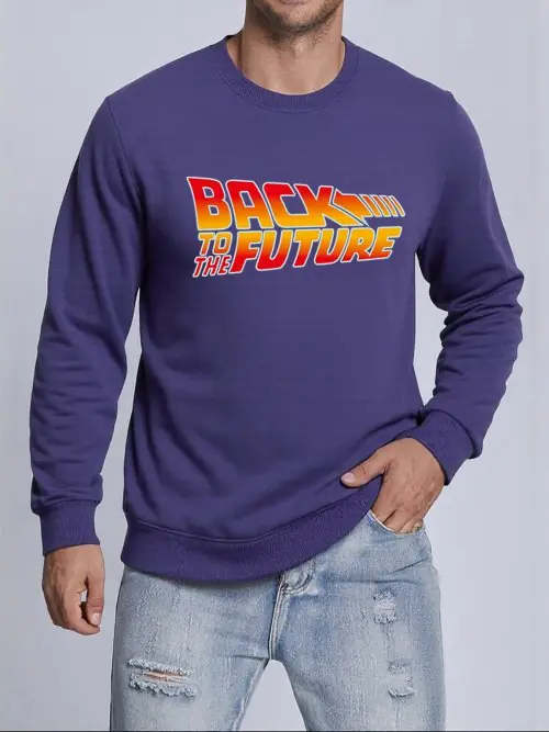 Image de Sweatshirt Homme Retour Vers Le Futur - Style Harajuku