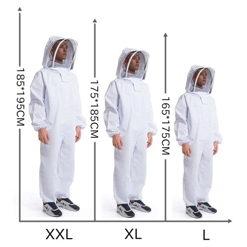 Image of Professional Full-Body Beekeeping Suit with Protective Veil – Durable, Breathable, and Safe for Adults and Children