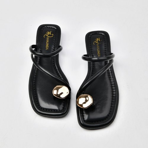 Image of Sandals Woman Luxury Shoes for Women Flip Flops Woman Hiking Sandal Mules Women's Slippers Slipper Summer Shoes Sale