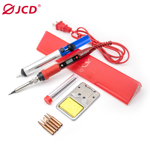 Imagen de Soldador Eléctrico Digital de 80W con Temperatura Ajustable, Pantalla LCD y Calentador de Cerámica - Kit Completo para Reparación de Soldadura 908S