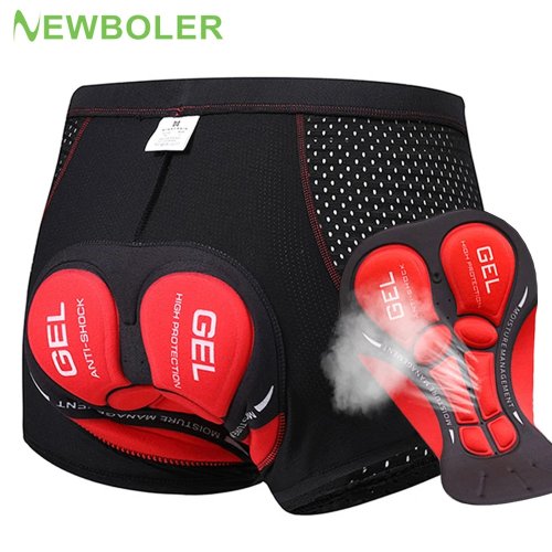 Bild von Newboler radhose atmungsaktiv mesh radfahren unterwäsche 5d gel pad stoßfest mtb bike shorts man shorts