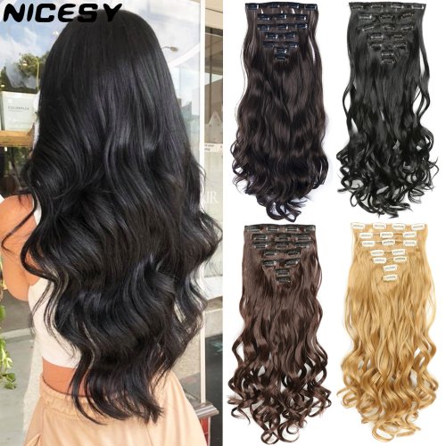 Afbeelding van Stijlvolle Ombre Haarverlengingen met Clips