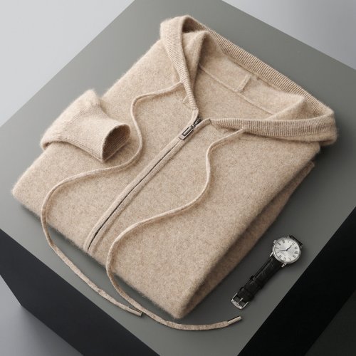 Image de Sweat à Capuche Homme Cachemire 2025 - Chaud & Élégant