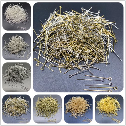 Image de Épingles à œil 15-60mm - Lot de 100 à 200 pièces