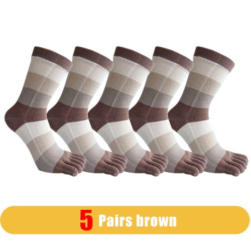 5 Pairs brown