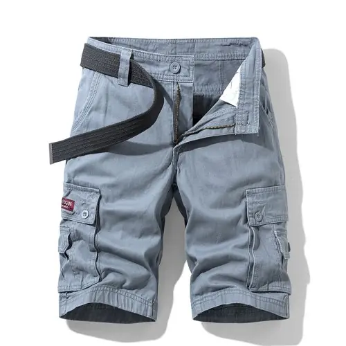 Image de Shorts Hommes Été 2025 - Style Militaire & Plaid