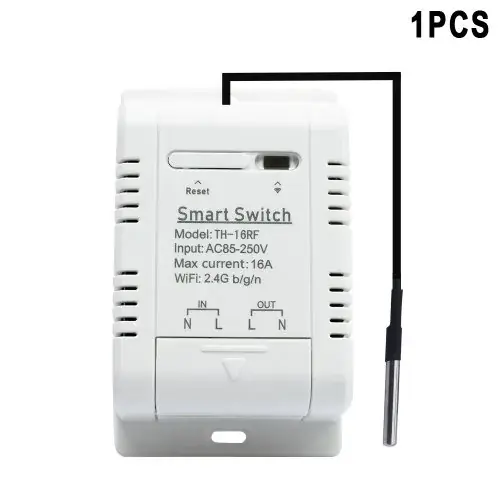 Image de Interrupteur Intelligent WiFi avec Surveillance Température & Humidité