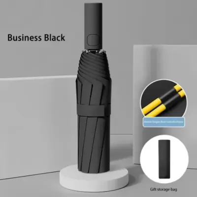 Image de Parapluie pliable automatique UV50, résistant vent et pluie