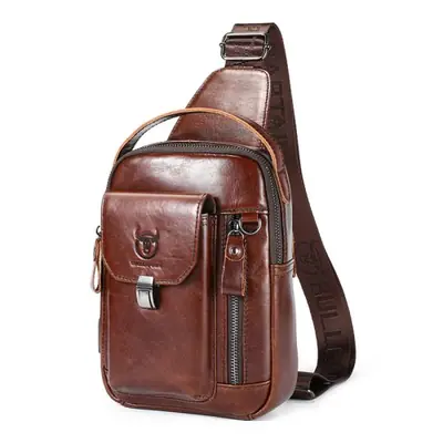 Image de Sac Poitrine Cuir Homme - Style Rétro & Antivol