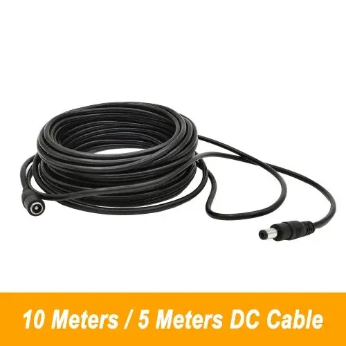 Image de Câble d'Alimentation DC 12V 5/10m - Connecteur 5.5x2.1mm