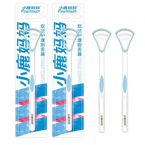 Image de Grattoir à Langue Double Usage - Nettoyage Buccal Efficace