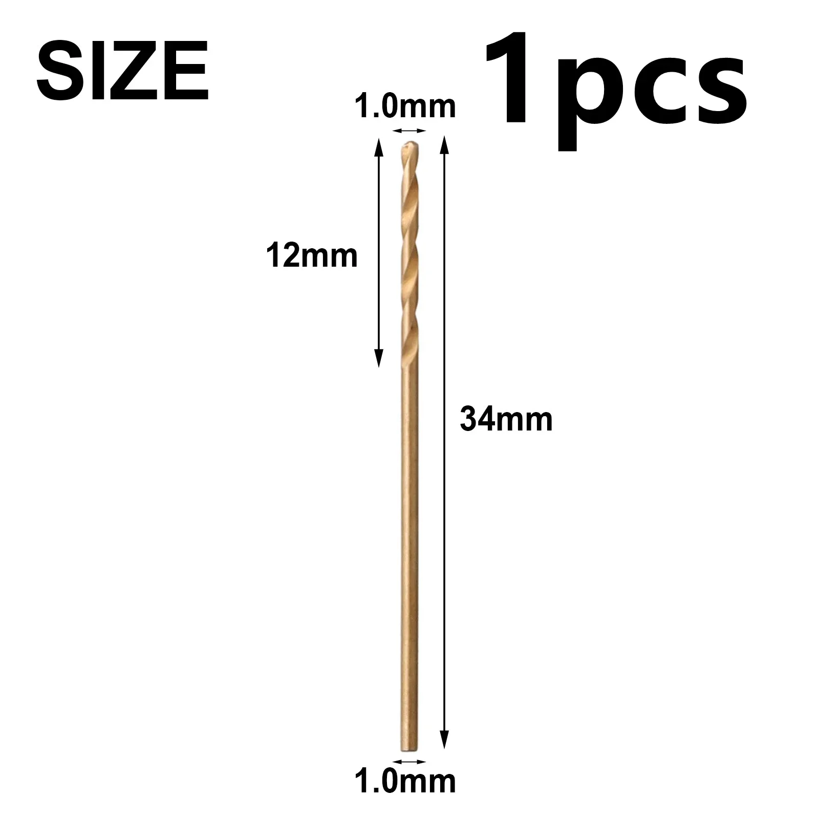 Imagen de 5/10 Uds HSS M35 broca de cobalto 1mm 1,5mm 2mm 2,5mm 3mm para barrena de acero inoxidable piezas de...