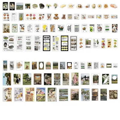 Image de Kit Vintage pour Collage & Bricolage - 200 Pièces