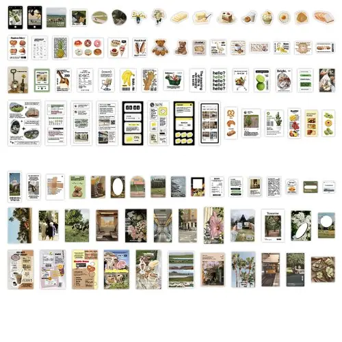 Image de Kit Vintage pour Collage & Bricolage - 200 Pièces