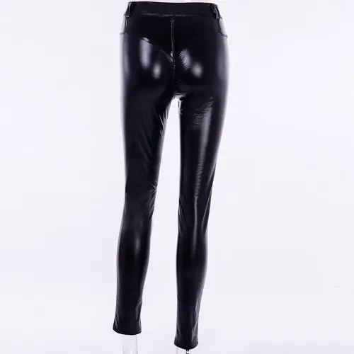 Image de Leggings Faux Cuir Taille Haute - Sculpte & Amincit