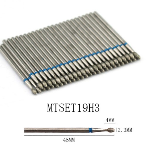 Imagen de Juego de brocas para limpieza de cutículas, taladro de diamante para uñas, fresa para manicura, cort...