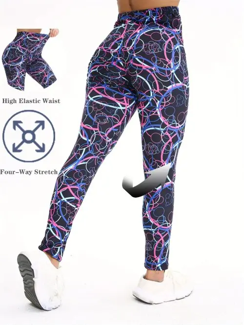 Image de Leggings Colorés Moulants pour Femmes - Style Sportif & Décontracté