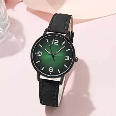 Image de Montre Femme Cuir PU - Élégante & Décontractée