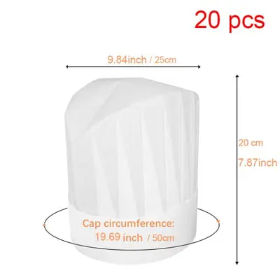 Image de Chapeaux de Chef pour Enfants - Lot de 20
