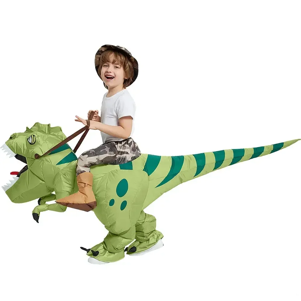 Image de Dinosaure Gonflable pour Enfants et Adultes - Costume de Rire