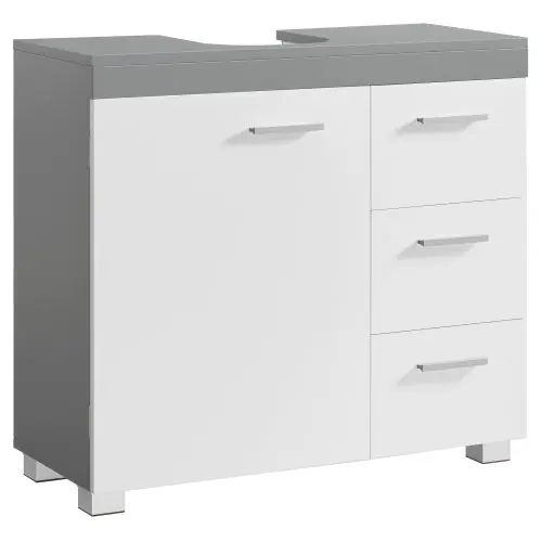 Image de Meuble Salle de Bain Vasagle - 3 Tiroirs + 2 Cases